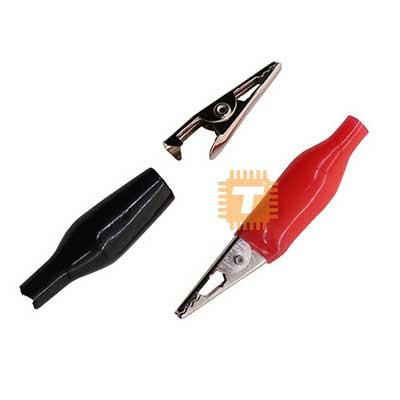 Crocodile Clip Small 2pcs (Red and Black) (TA0033)