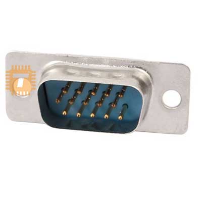 DB15 Male Socket D-Sub VGA 15-pin 3-row Solder Type (CN0031)