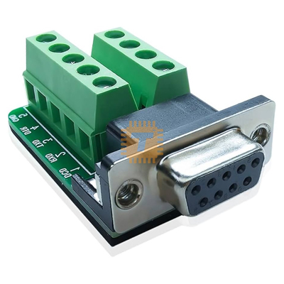 DB9-G6 RS232 Nut Type Connector 9Pin Female Adapter with 5.08mm Terminal Module (MD0918)