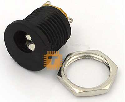 DC Base Barrel Female Socket Panel Mount DC-022 3-Pin (CN0033)