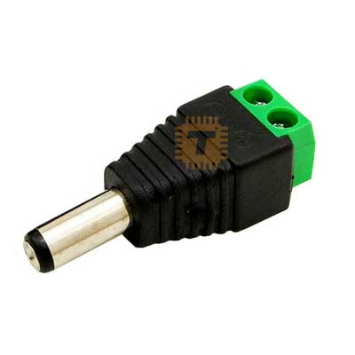 DC Jack Barrel Connector Male Power Terminal 5.5x2.1mm (CN0025)