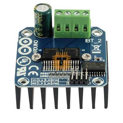 Double BTS7960B DC 43A Motor Driver H-Bridge PWM (MD0012)