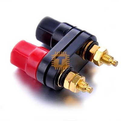 Dual Female Banana Plug Terminal Binding Post for Speaker Amplifier Stereo (TA0280)