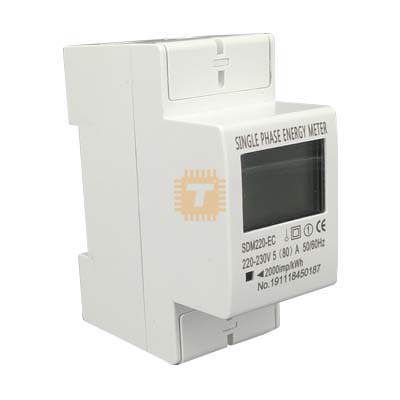 Energy Meter SDM220-EC 230VAC 80A 50/60Hz LCD Display Single Phase Din Rail TOMZN (TA0811)