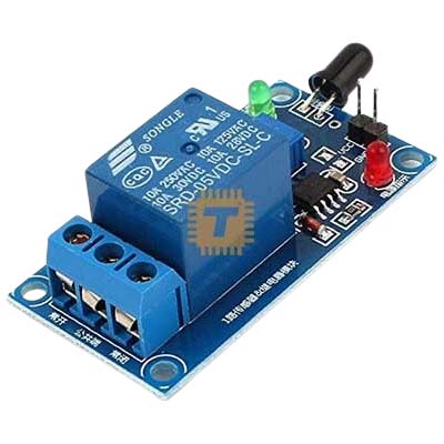 Flame Detector Alarm Relay Module Board 5VDC (MD0317)