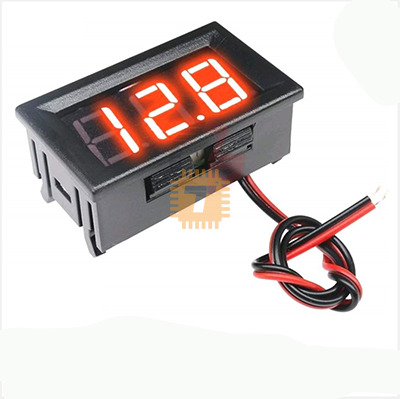 H27V2 Digital Voltmeter 4.5-30V 2 Wire LED Display Panel Mount (TA0342)