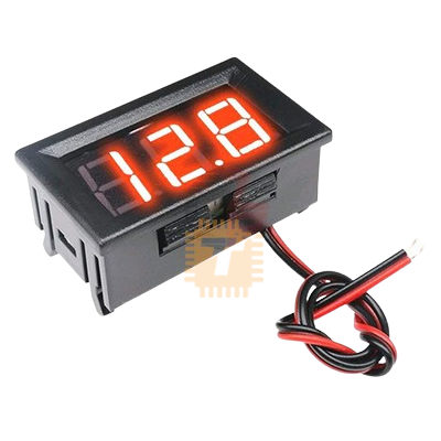 H27V2 Digital Voltmeter 4.5-30V 2 Wire LED Display Panel Mount (TA0342)