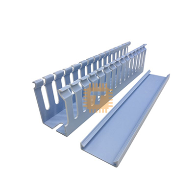 H40W25 40mmx25mm Slotted Duct PVC Cable Trunking Blue (MT0433)