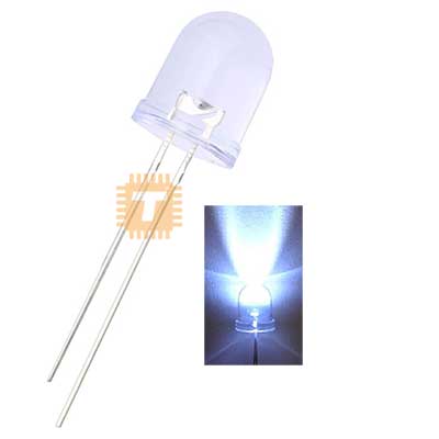 LED 10mm White Jumbo (LE0036)