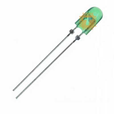 LED 4.8mm Oval Green Diffused (LE0053)