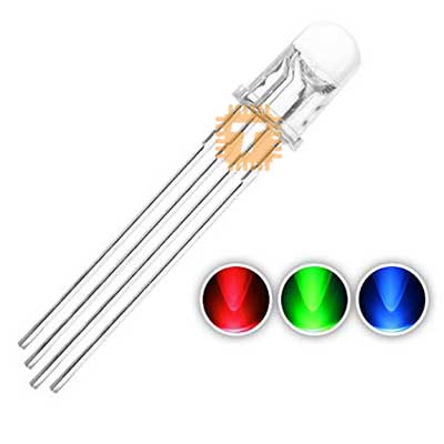 LED 5mm RGB Clear Common Anode (Normal) (LE0015)