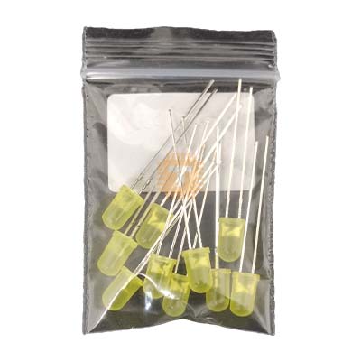 LED 5mm Yellow Diffused Pack (Approx. 10pcs) (LQ0004)