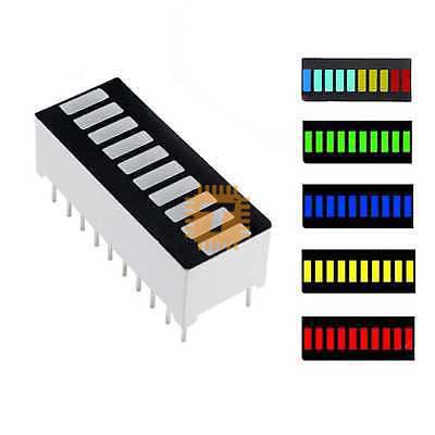 LED Bar Graph Display 4 Colour 10 Segment Blue Green Yellow Red (DM0035)