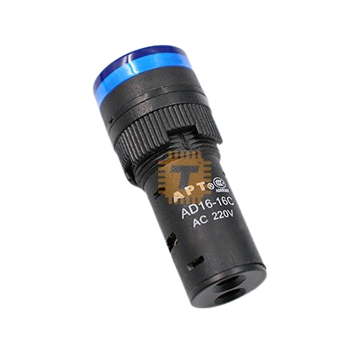 LED Indicator Small Blue Panel Mount AD16-16DS (NL0009)