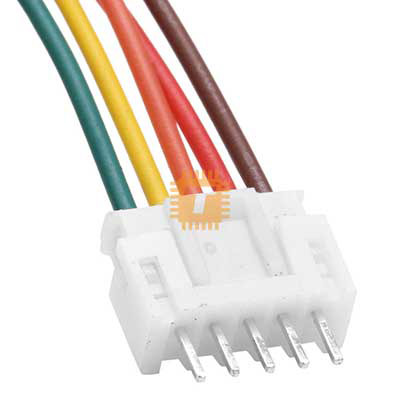 Long 5-Way PCB Mount Wire Clip with Socket (XH-5PX-300mm) (TA0095)