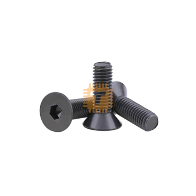M3 16mm Black Grade 12.9 Alloy Steel Hex Flat Socket Head Countersunk Screw (TA1565)