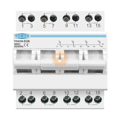 Manual Transfer Switch (MTS) Three Phase 4P Changeover Din Rail 220V 63A TOMZN (TA0815)