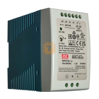 MEAN WELL MDR 100W 24V 4A DIN Rail AC-DC Power Supply (Original) (PS0027)