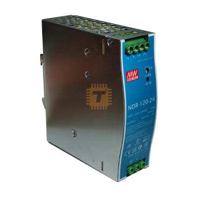 MEAN WELL NDR 120W 24V 5A DIN Rail AC-DC Power Supply (Original) (PS0030)