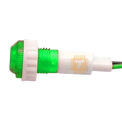 Neon Indicator Tiny Green Panel Mount 8mm (NL0002)