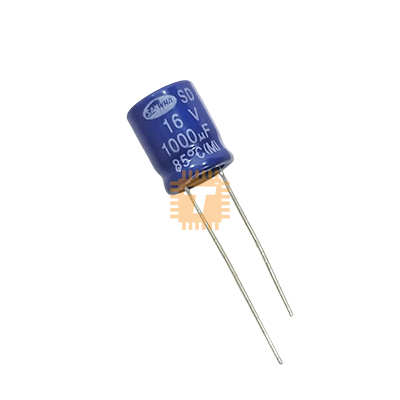 Original SAMWHA 1000uF 16V Electrolytic Capacitor THT (CA0227)