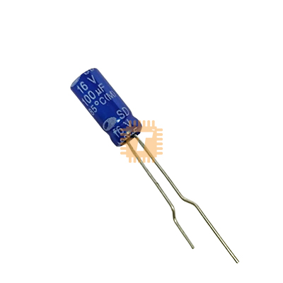 Original SAMWHA 100uF 16V Electrolytic Capacitor THT (CA0215)