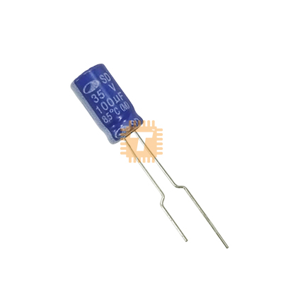 Original SAMWHA 100uF 35V Electrolytic Capacitor THT (CA0217)