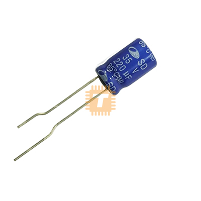 Original SAMWHA 220uF 35V Electrolytic Capacitor THT (CA0220)