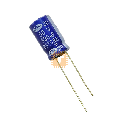 Original SAMWHA 330uF 50V Electrolytic Capacitor THT (CA0222)