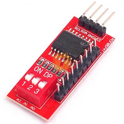 PCF8574T 8-bit IO Extension Expander Module IIC I2C with Dip Switches (MD0313)