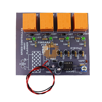 Pinsara 12VDC 4 Way Flasher (MD1003)