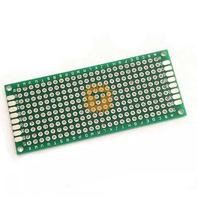 Prototype PCB Board Dual Layer FR4 30x70mm (High Quality) Vero Dot (TA0321)