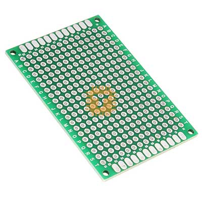 Prototype PCB Board Dual Layer FR4 40x60mm (High Quality) Vero Dot (TA0320)