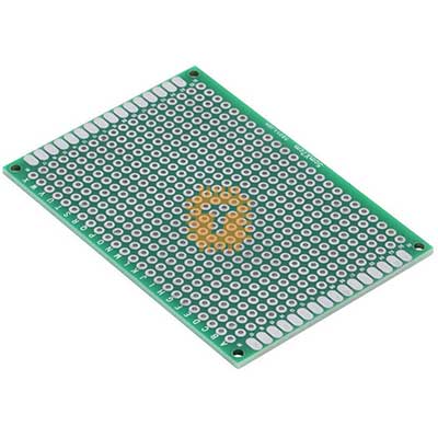 Prototype PCB Board Dual Layer FR4 50x70mm (High Quality) Vero Dot (TA0319)