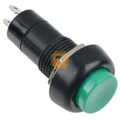 Push On/Off Switch Round Plastic Green (BU0055)