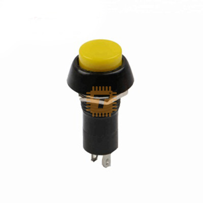 Push Switch Round Plastic Yellow (BU0073)