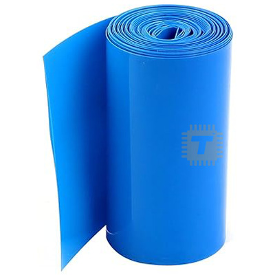 PVC Heat Shrink Tube Insulated Film Wrap Blue 85mm width 10cm length for 18650 Li-Ion Battery Pack (BA0215)