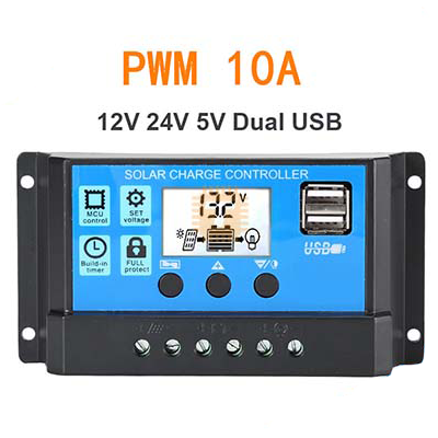 PWM Solar Charge Controller 10A Auto 12V-24V Built-in Off Grid (BA0136)