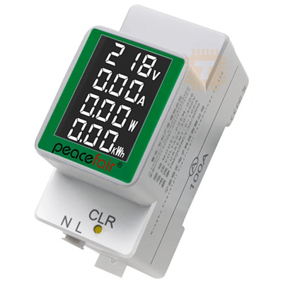 PZEM-008 Din Rail Electricity Digital Power Energy Meter 230VAC 100A Single Phase (TA1143)