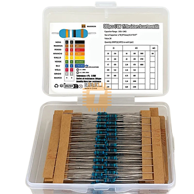 Resistor Assortment Kit 1/4W 300pcs (RV0094)