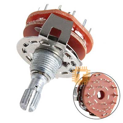 RS25 Rotary Potentiometer Switch Blade 4x3 Speed Gear (BU0012)