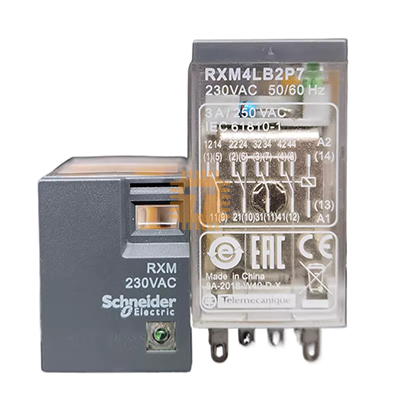 Schneider RXM4LB2P7 230VAC 3A 14pin Electromagnetic Relay (RL0097)