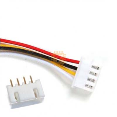 Short 4-Way PCB Mount Wire Clip with Socket (XH-4PX-100MM) (TA0935)