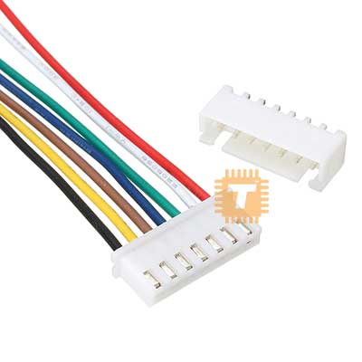 Short 7-Way PCB Mount Wire Clip with Socket (XH-7PX-150MM) (TA0010)