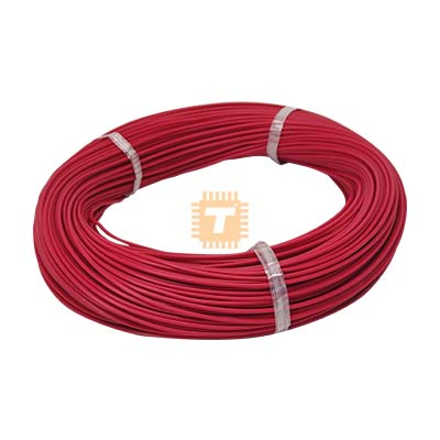 Single-Core Circuit Wire Red 100m Full Role (24AWG) (TA0969)