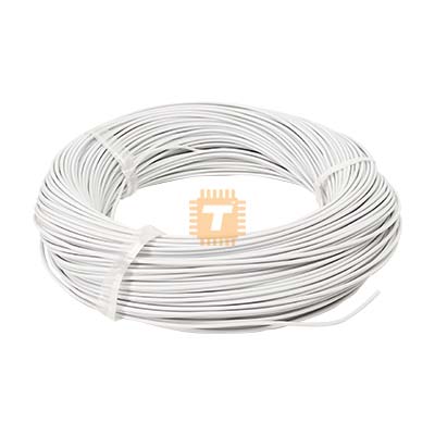 Single-Core Circuit Wire White 100m Full Role (24AWG) (TA0967)