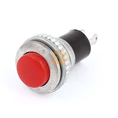 Small Momentary Push Button Switch Red 9mm (BU0099)