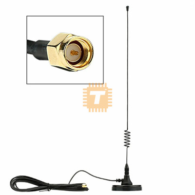 SMA Male GSM Antenna 800 to 1900MHz 7dBi Magnetic (MD0130)