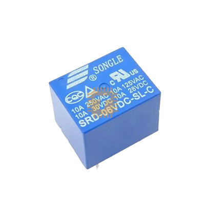 Songle 6VDC Miniature Relay 10A 250VAC / 10A 30VDC (Original) (RL0094)