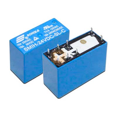 Songle Relay SMIH-24VDC-SL-C 24VDC [16A 240VAC/30VDC] DPDT (RL0066)